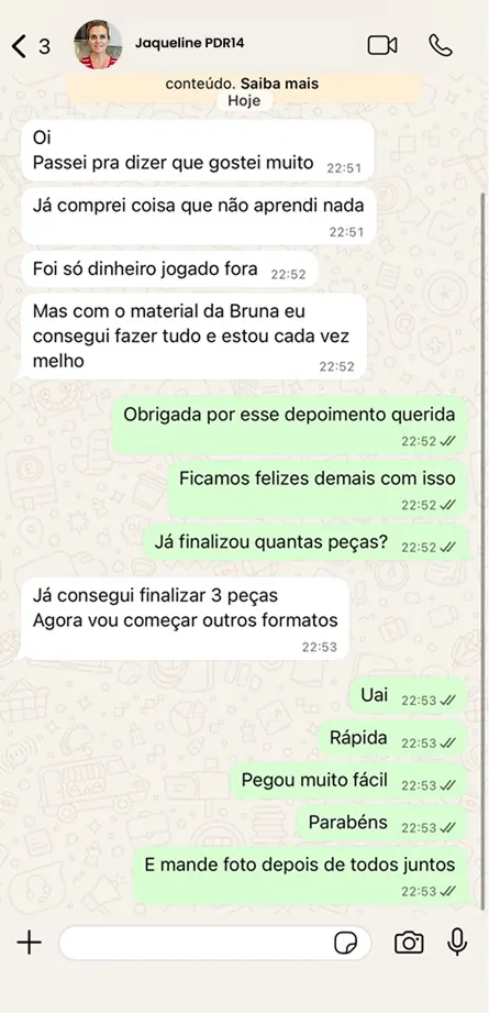 Depoimento de aluna
