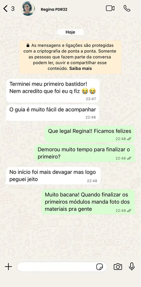 Depoimento de aluna