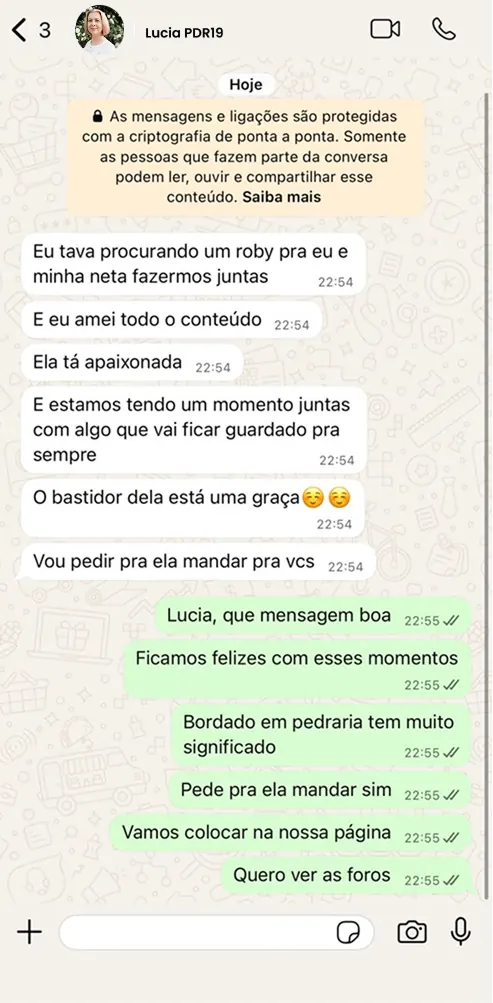 Depoimento de aluna